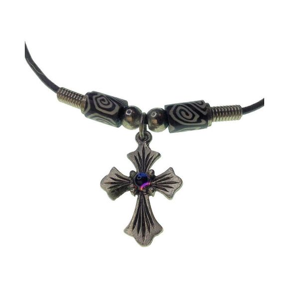 Vintage Jewelry - Vintage Cross Choker Necklace